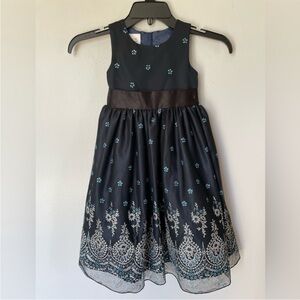 Special Editions Girl’s Party Dress, Midnight Blue, Size 4T